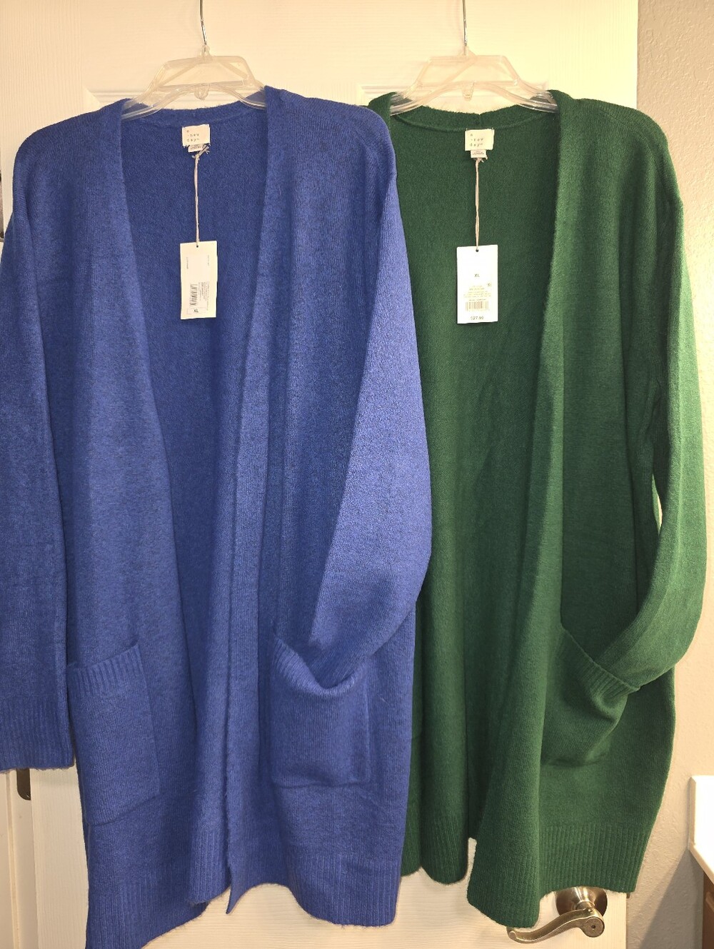 Bundle 2 Women's A New Day Long Cardigan Sweaters Size XL